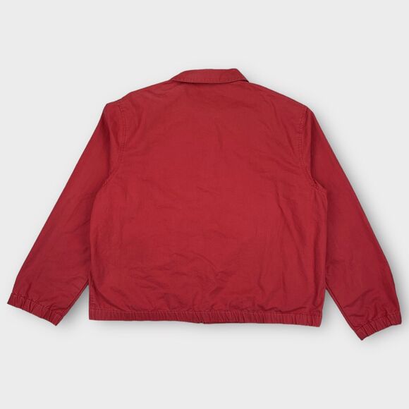 VINTAGE Polo Ralph Lauren Jacket Mens Extra Large Red Bomber Full Zip Canvas - Picture 8 of 16